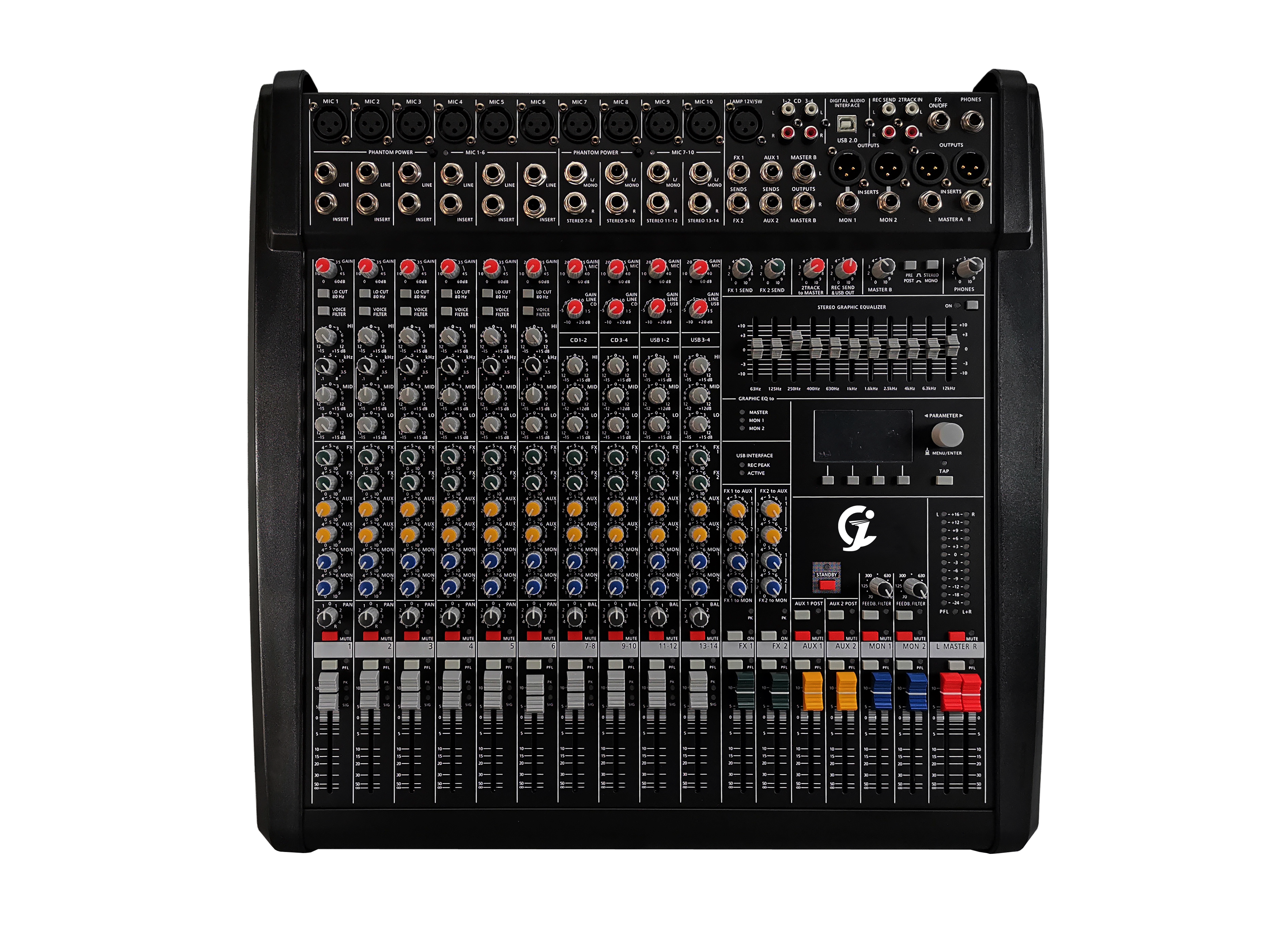 10路4編組調音臺